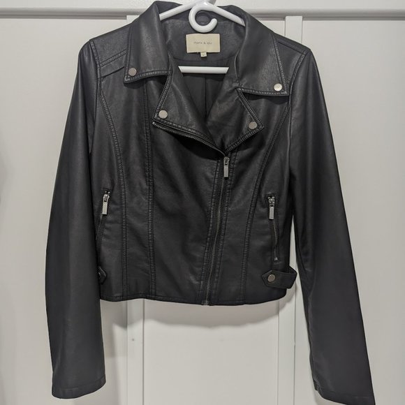 Monk & Lou Vegan Leather Jacket - Picture 1 of 3